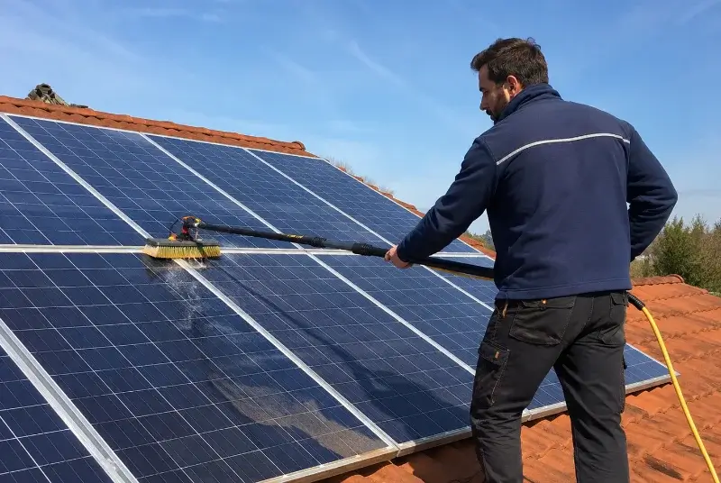 Nettoyage et entretien de panneaux solaires à Lompret